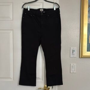 J. Crew Denim Billie Demi Boot Crop Jeans Black Size 31P